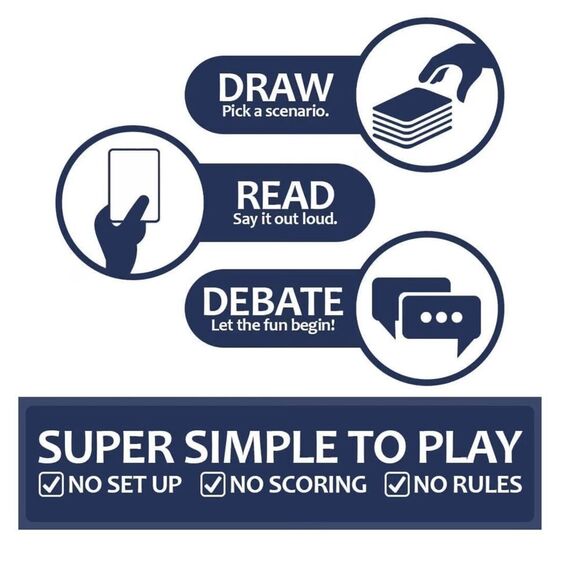 Deep Dilemmas Card Game for Ages 14+ - Picture 4 of 7